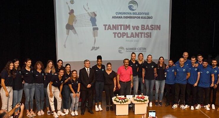 Çukurova Belediyesi ADS Kadın Voleybol Takımının tanıtım toplantısı yapıldı