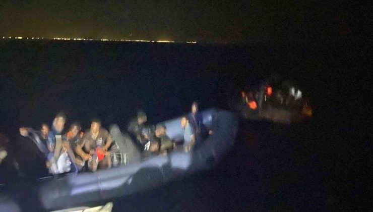 Marmaris’te 32 düzensiz göçmen kurtarıldı