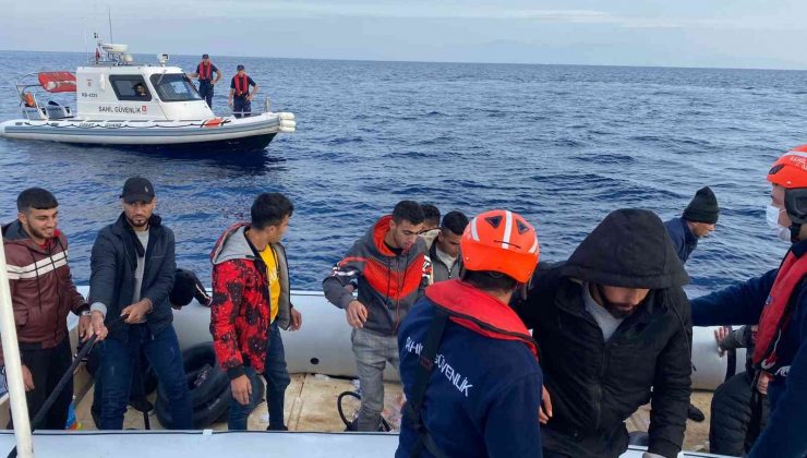 Aydın’da 22 düzensiz göçmen kurtarıldı