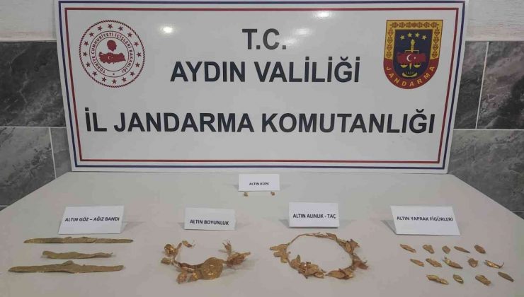 Aydın’da jandarma ekiplerinden tarihi eser operasyonu
