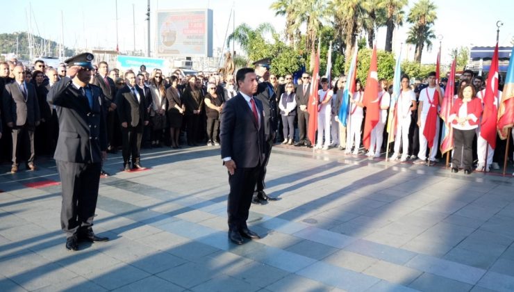 Bodrum’da Atatürk düzenlenen törenle anıldı