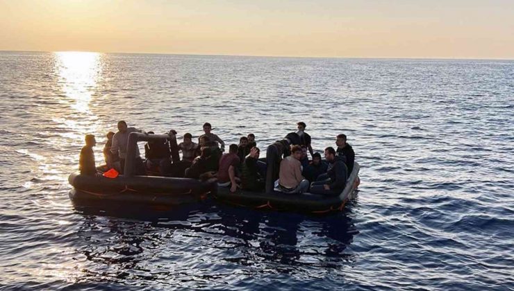Dalaman’da 63 düzensiz göçmen kurtarıldı