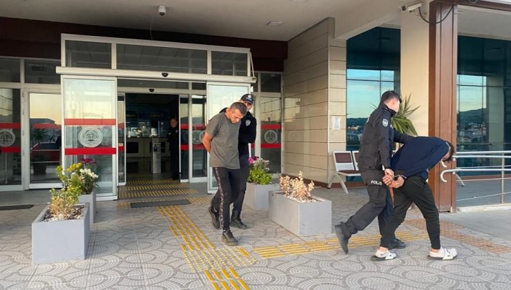 İzmir’de bazı istasyonundan aküleri çalan hırsızlara suçüstü