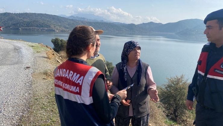 Aydın’da ’Bafa Gölü Tabiat Parkı Jandarma ile Güvende’ çalışmaları sürüyor