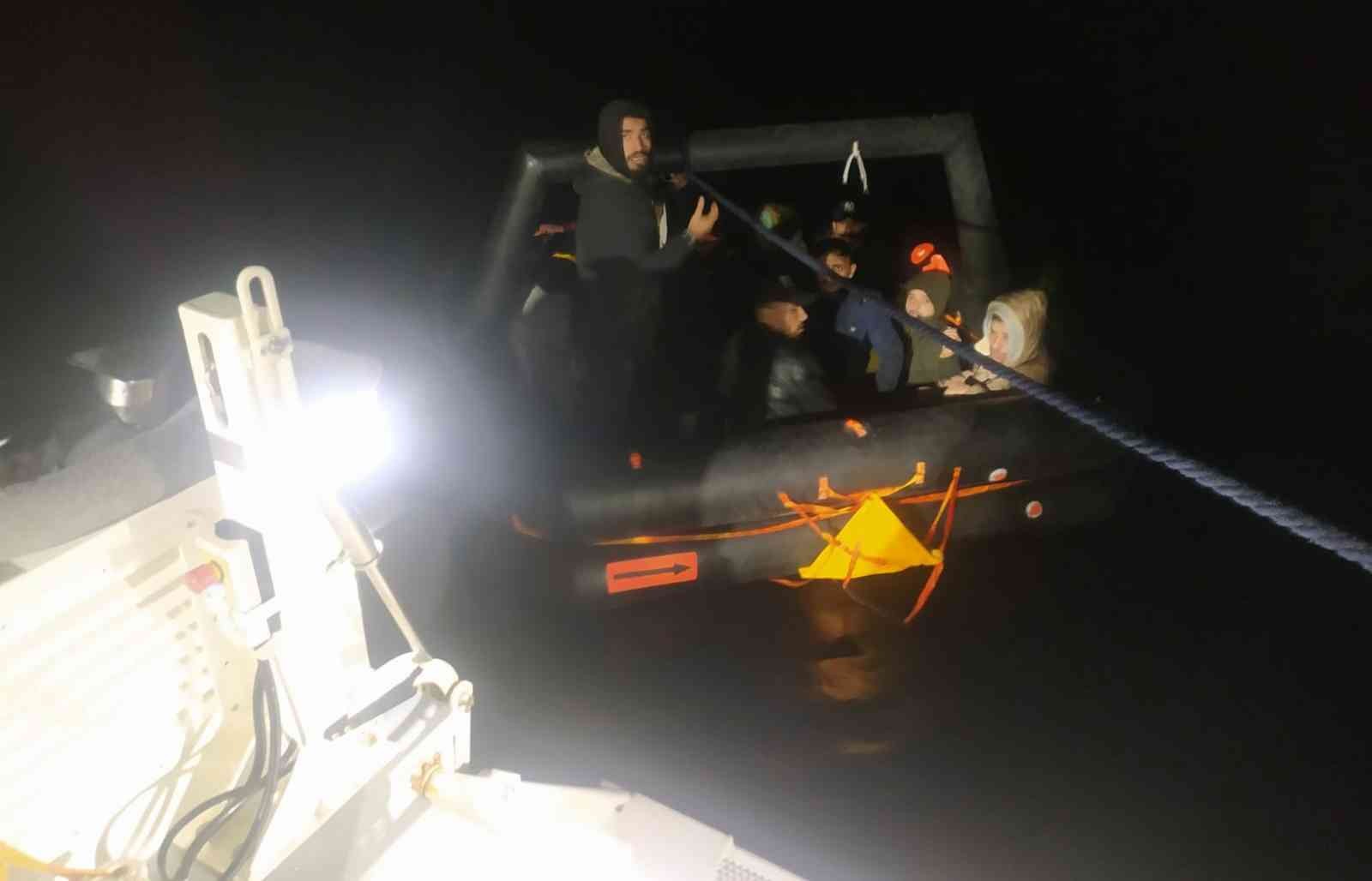 Datça’da 11 düzensiz göçmen kurtarıldı