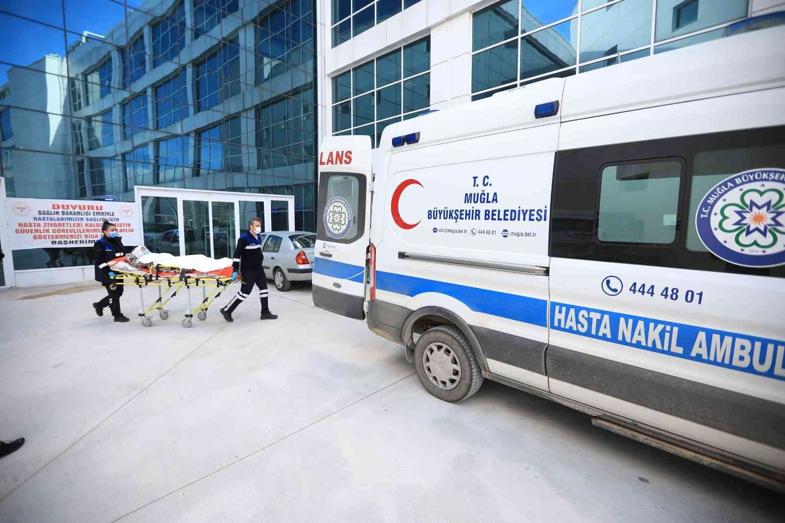 Muğla’da yapılan hasta naklinin yüzde 80’ini Muğla Büyükşehir Belediyesi gerçekleştirdi