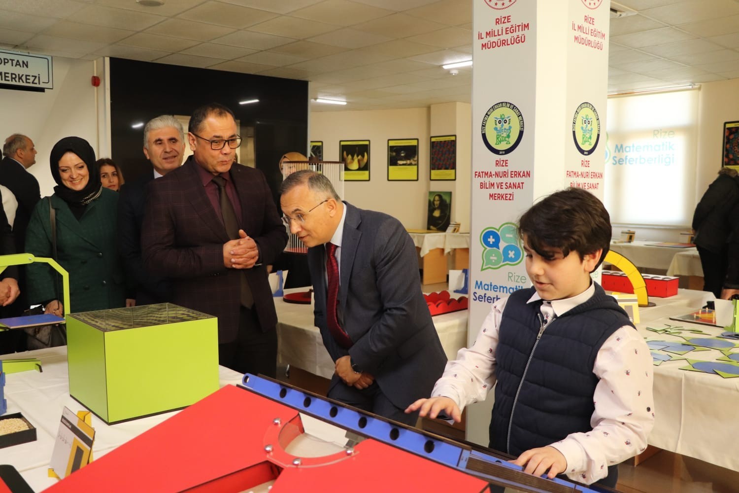 Aydın’da hazırlanan 91 istasyonlu Matematik Müzesi Rize’de görücüye çıktı