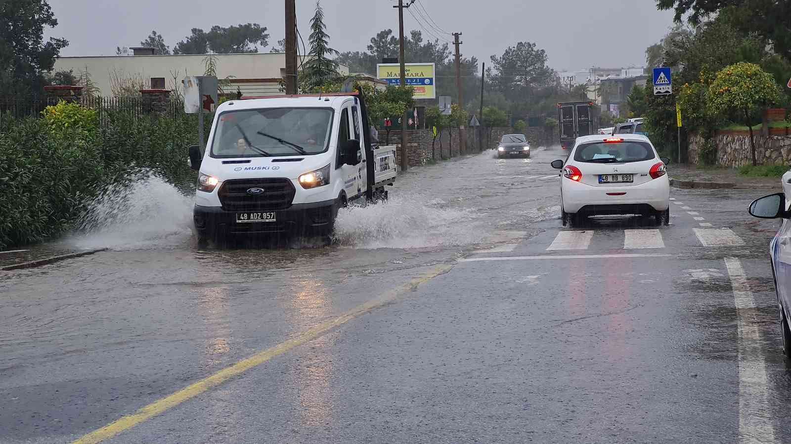Bodrum’da metrekareye 35 kilogram yağış düştü