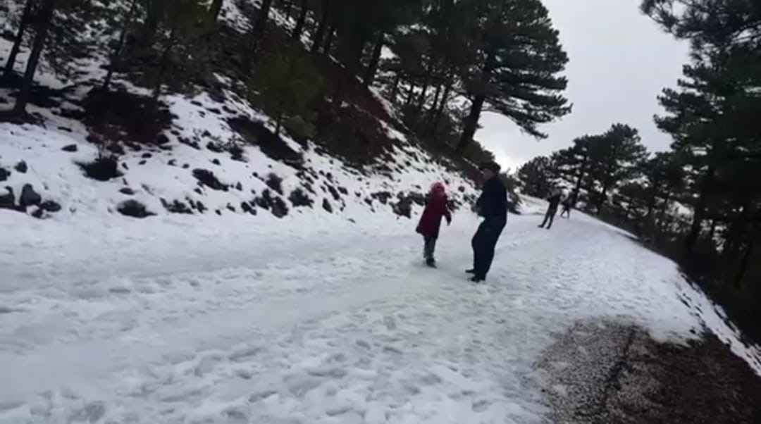 Köyceğiz’de Yayla Mahallesi – Beyağaç yolu buzlanma nedeniyle ulaşıma kapatıldı