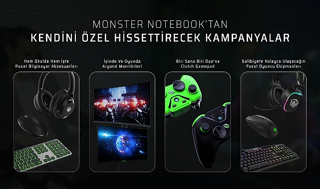Monster Notebook'tan ara tatile özel yeni kampanya: Hem üretkenliğinizi hem oyun deneyiminizi artırın