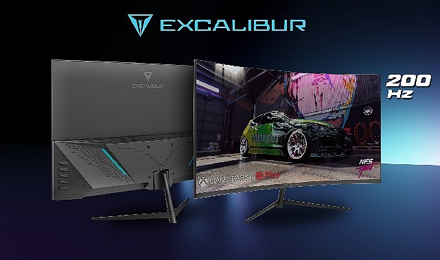 Excalibur 23.8" Curved Monitör 200HZ yenileme hızıyla oyunseverleri büyülüyor