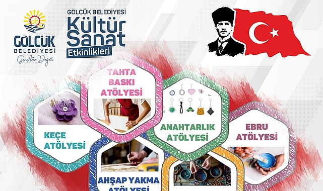 Gölcük Belediyesi; 19 Mayıs Gençlik ve Spor Bayramı kapsamında Anıtpark'ta düzenleyeceği “Gençlik Atölyeleri" ile bayram coşkusunu sanat ile renklendirecek