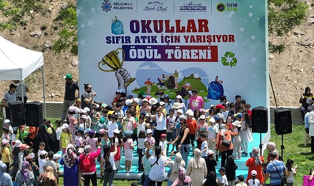 Selçuklu Belediyesi'nin toplumda sıfır atık bilinci oluşması adına düzenlediği “Okullar Arası Sıfır Atık Yarışması"nın ödül töreni gerçekleşti