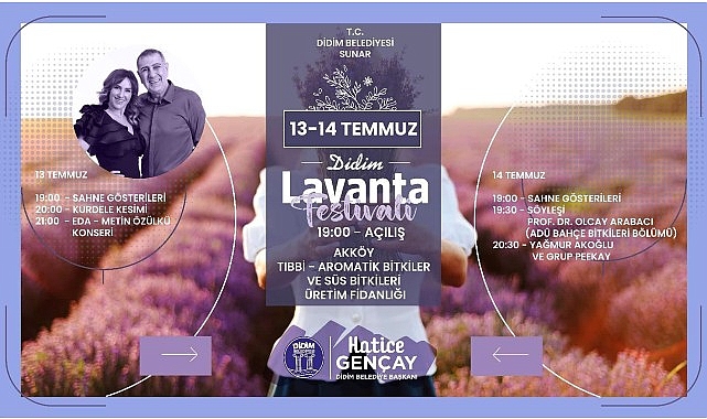 Didim Lavanta Festivali'ne Sayılı Günler Kaldı